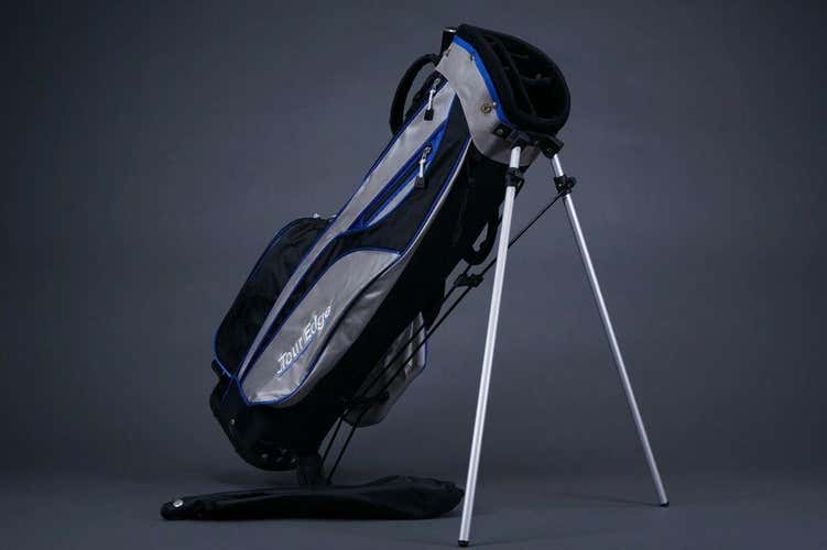TOUR EDGE 6-WAY DIVIDER GOLF 33” STAND BAG, FOR JUNIORS SILVER/BLACK/BLUE
