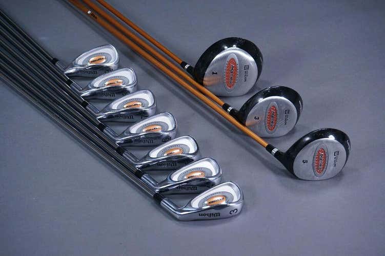 WILSON MATRIX DISTANCE TECHNOLOGY GOLF SET W/ MEN'S FLEX SHAFTS