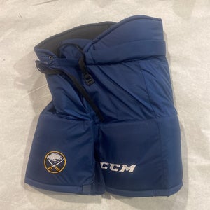 Blue Senior Buffalo Sabers Team Issued CCM HP70 Pro Stock Hockey Pants LG, LG+1 and XL sizes