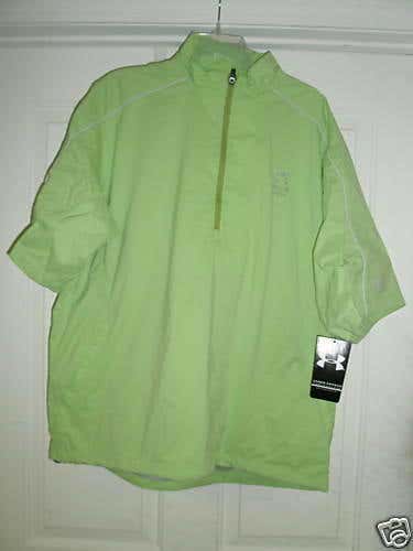 Under Armour Falcon Lakes Half Sleeve Jacket (Mens, Lime, Large) NEW