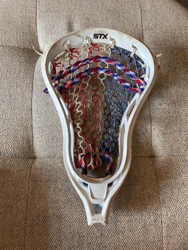 Used White STX Hammer Head With ECD Lacrosse LE USA Hero 2.0