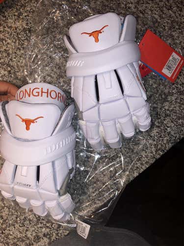 White New Warrior Evo  Lacrosse Gloves