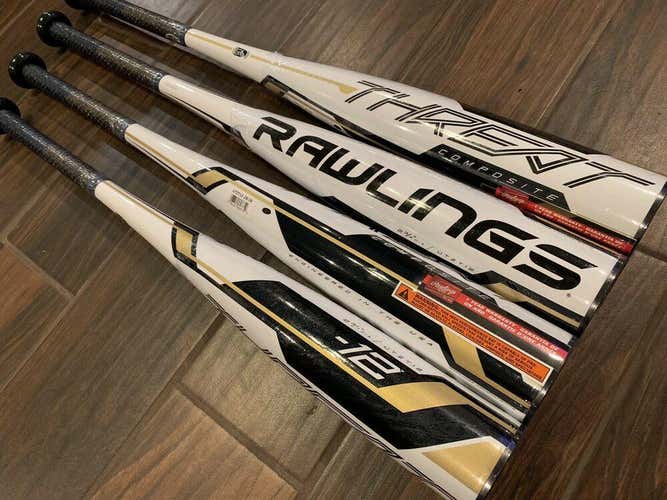 2020 Rawlings Threat -12 Big Barrel Baseball Bat ~ 27/15 USSSA ~ New w/ Warranty