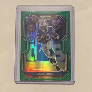 Zack Moss Buffalo Bills 2020 Panini Prizm Football Green Rookie Card #311