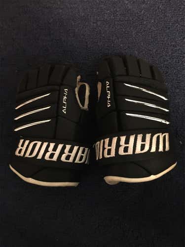 Black Junior Warrior Alpha QX4 12"  Gloves