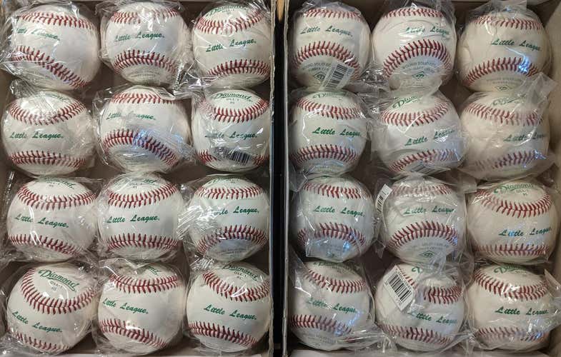 New Diamond Baseballs 24 Pack (2 Dozen) DLL-1