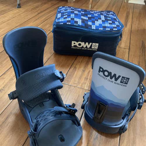 Rare Medium Union Snowboard Protect our Winters Bindings