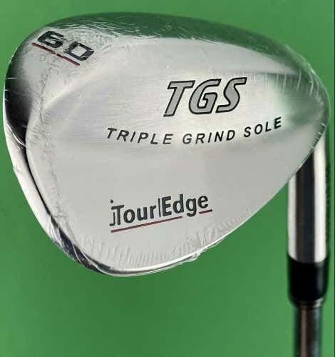 Tour Edge TGS Triple Grind Sole Lob LW Wedge 60* Steel Wedge Flex NEW #49556