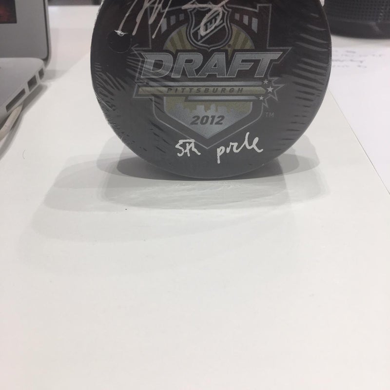 Morgan Reilly Toronto Maple Leafs Signed Draft Puck With COA