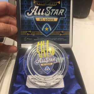 Elias Pettersson Vancouver Canucks Signed All Star Puck With COA