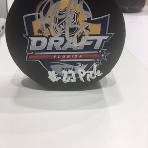 Brock Boeser Vancouver Canucks Signed Draft Puck With COA