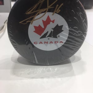 Jonathan Towed Signed Team Canada Puck With COA