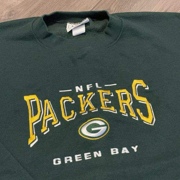 Vintage Green Bay Packers Sweatshirt Mens L NFL Football 90s Pullover  Sweater | SidelineSwap