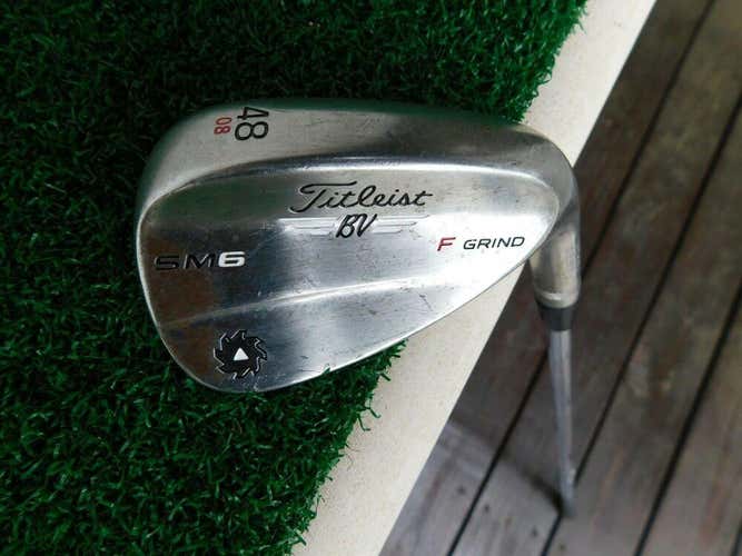 Titleist SM6 Raw M Grind 48* Wedge w/ Project X 6.0 Stiff Flex Shaft