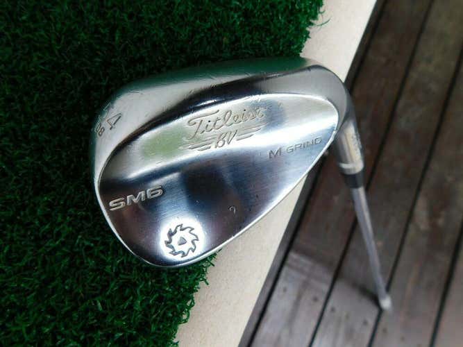 Titleist SM6 Chrome M Grind 54*/8* Wedge w/ Project X 6.0 Stiff Flex Shaft