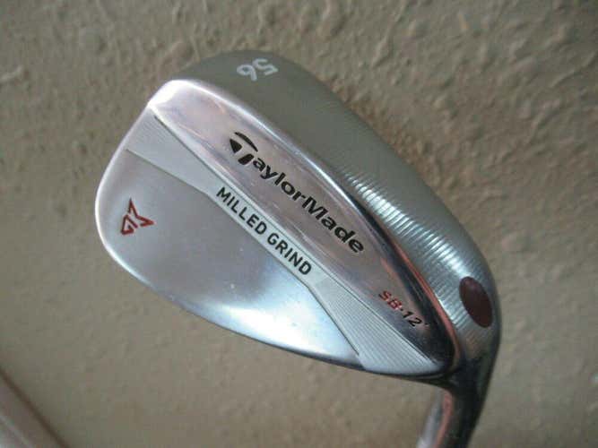MINT TAYLORMADE MILLED GRIND 56* SAND WEDGE SB 12 DYNAMIC GOLD WEDGE FLEX STEEL