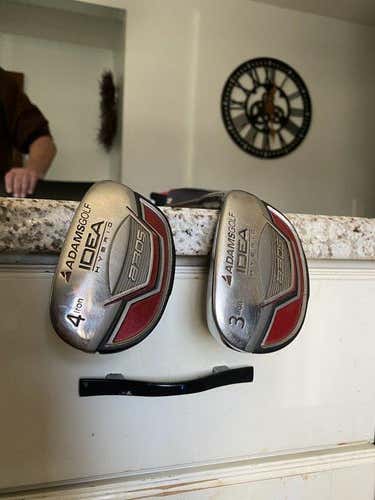 2 Used Men's Adams Right Handed idea hybrid Regular Flex 3H +4h hybrids