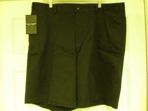 Byron Nelson Flat Front Shorts (Mens, Graphite Black, 40) Golf Apparel NEW