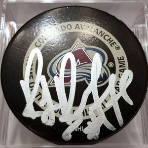 RAY BOURQUE Colorado Avalanche AUTOGRAPHED Signed NHL Hockey GAME PUCK