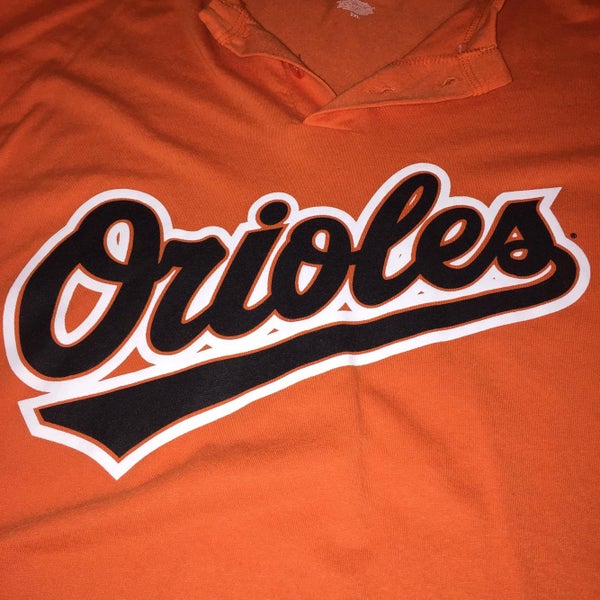 USED MAJESTIC BALTIMORE ORIOLES T-SHIRT JERSEY SIZE XXL