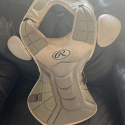 White Youth Rawlings Catcher's Chest Protector
