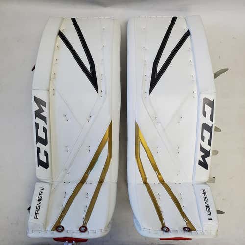 New Marc-Andre Fleury Pro Stock CCM Premier II Goalie Pads - Vegas Golden Knights - 35" (PAD062)