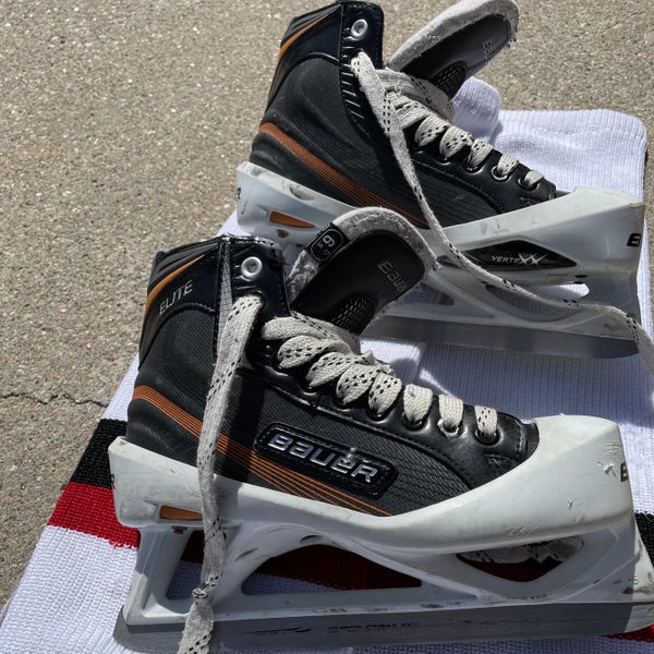 Senior Bauer Elite Regular Width Size 6.5 Hockey Goalie Skates