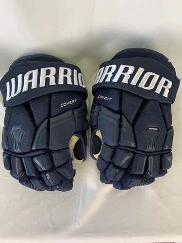 Navy Used Senior Warrior Covert QRE Gloves 14"- Jacksonville Icemen ECHL