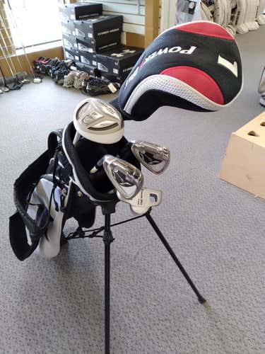 Used Powerbilt Pbjr 5 Piece Graphite Regular Golf Club Sets Junior