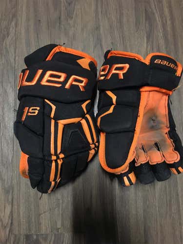 Black 1S RIT Team Issued Game Worn Gloves