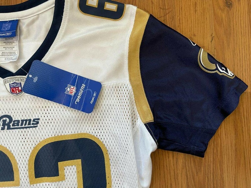 St. Louis Rams Jacob Bell #63 REEBOK NFL Women's Cut Size Small Football  Jersey!