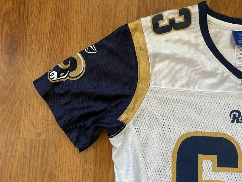 St. Louis Rams Jacob Bell #63 REEBOK NFL Women's Cut Size Small Football  Jersey!