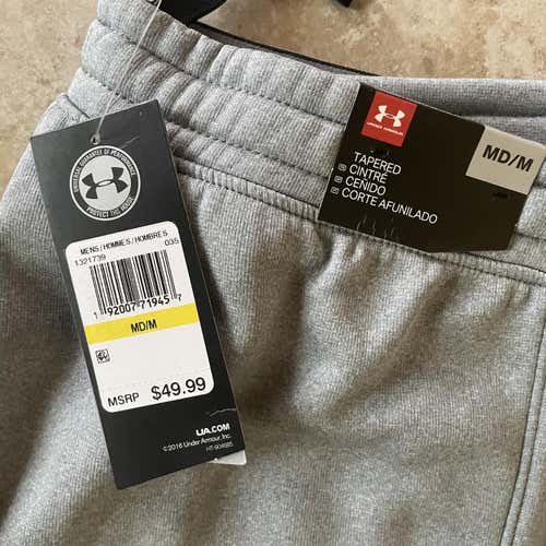 Gray Adult Medium Under Armour Pants