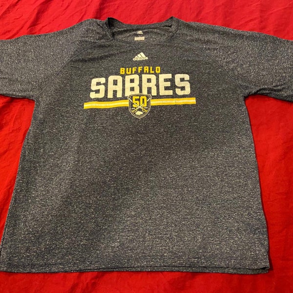 RARE Buffalo Sabres 50th Anniversary Team Issued / Used Gray Adult