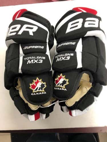 TEAM CANADA New Senior Bauer Supreme TotalOne MX3 Gloves 13" Pro Stock