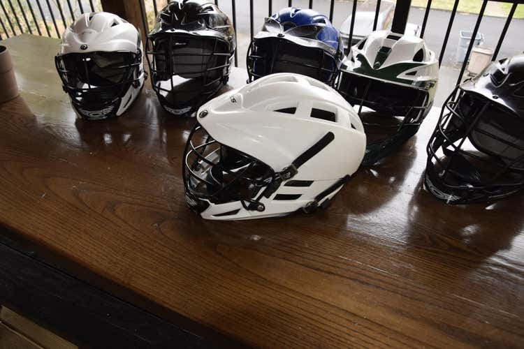 White Used Youth Player's Cascade Cs Helmet