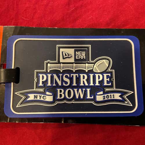 RARE * 2011 New York Yankees Pinstripe Bowl Luggage / Bag Tag * New