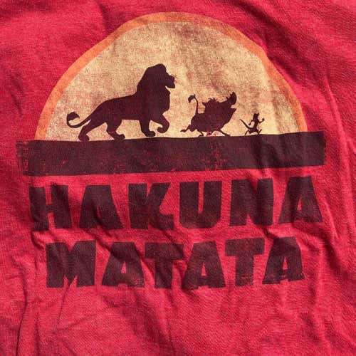 Red Hakuna matata Lion King Disney Shirt