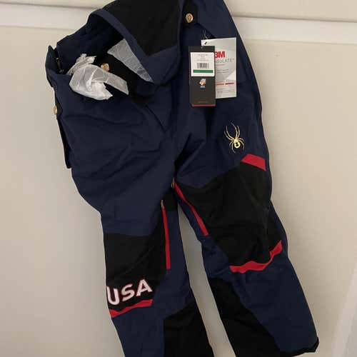 Blue Adult Large Spyder Ski Pants