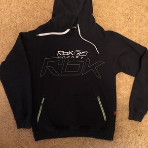 Reebok Hockey Black Adult XL Hoodie Sweatshirt
