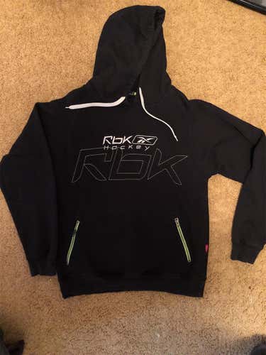 Reebok Hockey Black Adult XL Hoodie Sweatshirt