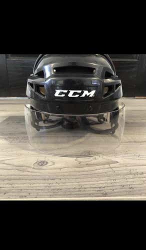 Black Used Medium CCM Vector V08 Pro Stock Helmet