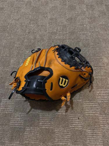 Orange High School/College Catcher's A2000 32.5" Baseball Glove