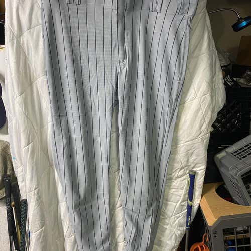 Russell Athletic Adult XXL Grey W/ Navy Pinstripe Pants