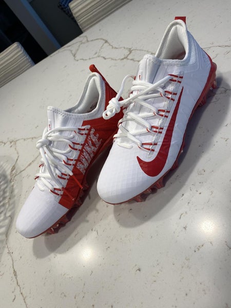 Nike Alpha Huarache 7 Pro Low Cleats Men's Sz 9 Red White CJ0265-103