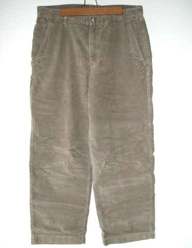 The North Face Men's Gray Cotton/Poly Corduroy Cord Jeans Pants - Size 34 Short