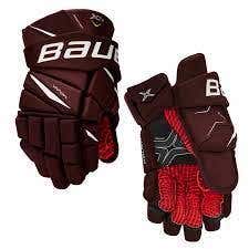 Maroon New Senior Bauer Vapor X2.9 Gloves 15"