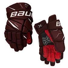 Maroon New Senior Bauer Vapor X2.9 Gloves 15"