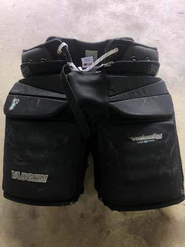 Black Used Vaughn Velocity V8 Pro Carbon size Large Goalie Pants