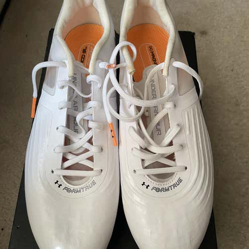 White Men's Detachable Cleats Under Armour Magnetico Pro SL Cleats